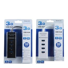 Usb Hubs 4 In 1 Black 3.0 Hub Splitter For Ps4/Ps4 Slim High Speed Adapter Xbox With Package Drop Delivery Computers Networking Comp Dh8Yt