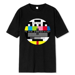 Men's T-Shirts No Signal Men Tshirt Hip Hop Style Strtwear Tops Ts Novelty Geometric Short Slve Summer Cotton T Shirt Oversize T-shirts Y240429