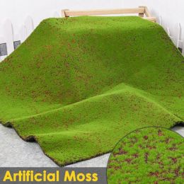 Decorations Mini Artificial Moss Turf Lawn Wall Green Plants DIY Simulation Grass Board Garden Micro Landscape Decor Moss Dollhouse 30*30cm