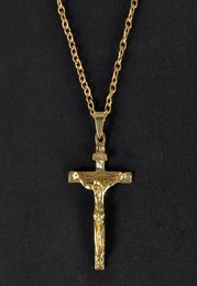 Christian Pendant Necklace Men Fashion Jewellery pendant Long Chain Necklaces Jewelry1656371
