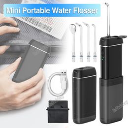 Portable Water Flosser Oral Irrigator Dental Water Jet Pick Mouth Washing Machine for Teeth Cleaning Floss Device Thread 140ml 240429