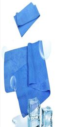 Cold towel exercise sweat summer ice towel 8016cm sports ice cool towel PVA hypothermia cooling towel 400 pcs lot2990732