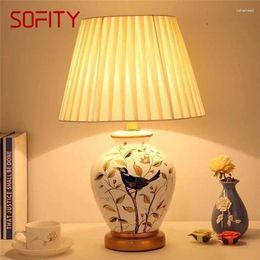 Table Lamps SOFITY Contemporary Ceramics Lamp American Style Living Room Bedroom Bedside Desk Light El Engineering Decorative