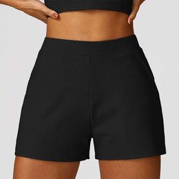 Women's Shorts New Womens Yoga Shorts High Waist Sports Shorts Fitness Yoga Loose Fitness Shorts Womens Yoga Gym Running ShortsL2429