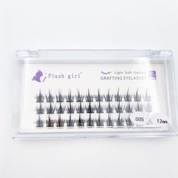 3 Rows Little Devil Fairy style Segmented Grafting eyelashes Premium Faux Mink Individual Volume Eyelash Private Label lashes Extensions