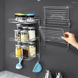 Kitchen Storage Stainless Steel Rack Foldable Perforated In Bathroom