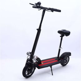 10 Inch with Dual Shock Absorbers and Disc Brakes, Off-road Foldable Adult Electric Scooter