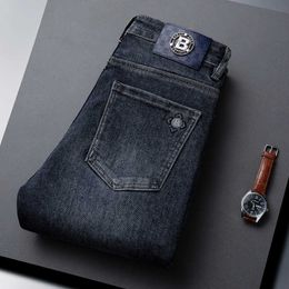 Jeans europeo jeans autunno e inverno coreano Versione giovanile piccoli piede slim coda elastica inco