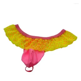 Underpants Erotic Underwear Colourful Lace Transparent Skirt Flying Bird Bag Thong Sissy Gay;s Briefs