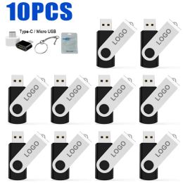 Drives 10Pcs/lot USB 2.0 Flash Drive 128MB 256MB 512MB 1GB 2GB 4GB Pen Drive 8GB 16GB 32GB USB Stick 64GB Memory Flash Disc 128GB