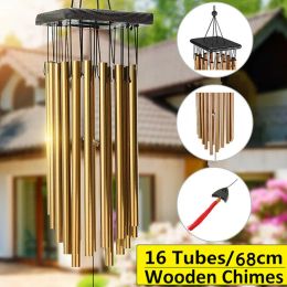 Decorations creative 16 Tubes Windchime Large Bells Wind Chimes Chapel Home Decor for Garden Outdoor Decoration Decor Gifts home decor