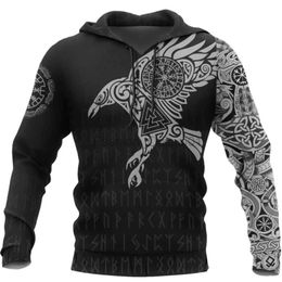 Men's Hoodies Sweatshirts New y2k Hoodies Vintage Eagle Wolf pattern 3D Mens Clothing For Sweatshirts Streetwear Pullover Mens Sweater Jacket d240429