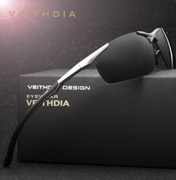 VEITHDIA Brand Men's Aluminum Sun Glasses Polarized UV400 Sun Glasses Male Eyewear Sunglasses For Men 6592 Cl2009202380163