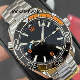 Automatic Watch RLX New Arrivel Luxury Watch Mens Orange Black Ceramic Watches Automatic Movement Strap Waterproof