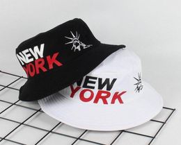 New york Statue Of Liberty Bucket Hat cap Bob Cap printed outdoor travel Men039s panama Caps Beach Fisherman boonie Hat9422656