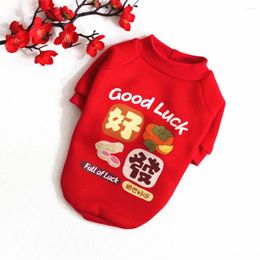 Dog Apparel Winter Pet Clothes High Quality Fabric Unique Design Suit Cat 2024 Year Warm And Comfortable Dog. Red