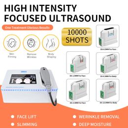 Portable Slim Equipment Hifu High Intensity Focused Ultrasound Face Lift Machines Wrinkle Removal With 3 Or 5 Heads Body