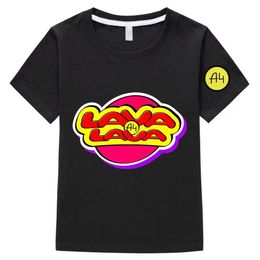 T-shirts Cute Anime T-shirt Kawaii Comic T-shirt Funny Cartoon 100% Cotton T-shirt Comfortable Casual Graphic Boys/Girls T-shirtL2404