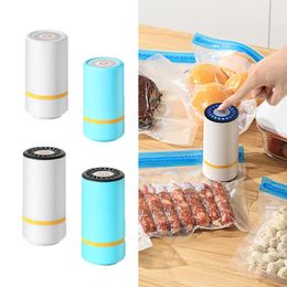 Storage Bags Vacuum Portable USB Electric Air Pump Mini Fresh-Keeping Handheld Sealing Machine Packaging Packer For Home