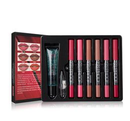 Make up set 6 kiss proof Lipstick Pencil sharpener remover Cosmetic combination Waterproof Lip make up1018256