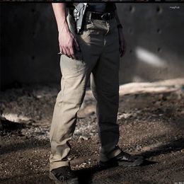 Men's Pants Elastic Cotton Cargo Men Outdoor Hiking Camping Casual Trousers Ropa Hombre Male Many Pockets Military Tactical
