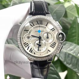 Unisex Dials Automatic Working Watches Carter Watch Mens Blue Balloon Back Set Machinery W6920078 Diamond1
