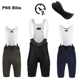 PNS Men Cycling Bib Shorts Summer Mountain Bike Bib Shorts 6H Padded Breathable Quick Dry Road Bicycle Racing Pants Black240417