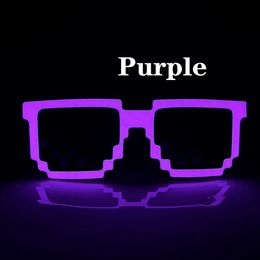 Wireless LED Light Up Glasses Led Pixel Sunglasses Party Favors Glow In The Dark Neon Glasses For Rave Party Halloween Gafas Con Luz LED Inalambricas