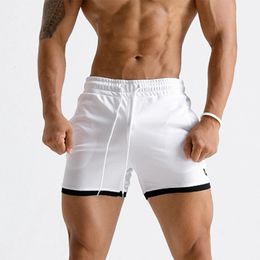 Men Fitness Bodybuilding Shorts Man Summer Gyms Workout Male Breathable Mesh Quick Dry Sportswear Jogger Beach Short Pants 240415