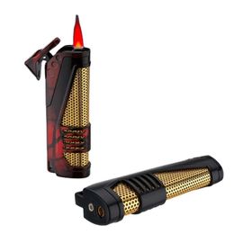 Debang Metal Red Fire Windproof Without Gas Cigarette Lighter For Promotion Gift