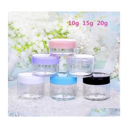 Packing Bottles Wholesale Car Dvr 10G 15G 20G Jar Cosmetic Sample Bottle Empty Container Clear Plastic Pot Jars Makeup Containers Fo Dhpct