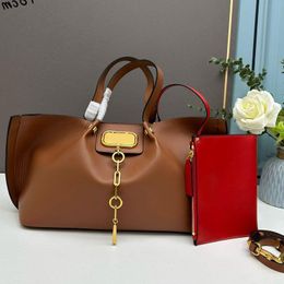 Fashion Cowhide With Shopping Bag Letter Lady Bags Handbag Hardware Tote Leather Fashion Letter Wallet Gold Purse Women Top A essorie Kpiu