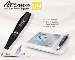 New Portable MTS PMU System Artmex V9 Permanent Makeup Tattoo Pen Machine Eye Brow Lip Rotary Beauty Spa1606821