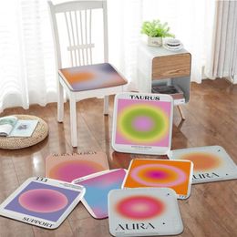 Pillow Gradient Aura Simplicity Multi-Color Meditation Stool Pad Dining Chair Tatami Seat Anti-Slip S Home Decor