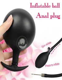 Balls Pump Inflatable Anal Butt Plug Expander Toy Vaginal Dilator Gay Sex Toys For Women Big Anus Dildo Adult Silicone Men Y2011183026915