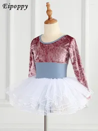 Stage Wear Children's Dance Clothes Long-Sleeved Girls' Practise Ballet Skirt Dancing Chinese Grading