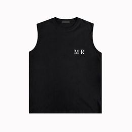 Retro High Street Moda Markası Anime Yeni Zjbam059 Plaj Sandalyesi Baskılı Yelek R84W80 Erkek ve Kadın Spor Fitness Sleeless T-Shirt