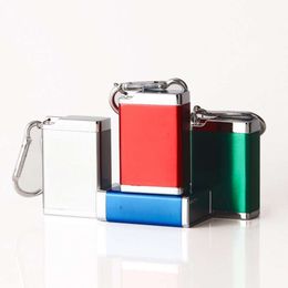 DEBANG Newest Wholesale Metal Portable Pocket Ashtray With Keychain For Cigarette Butts