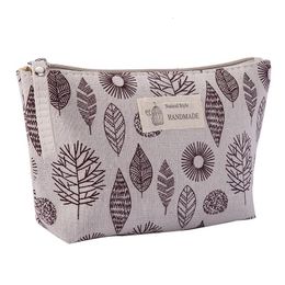 Women Travel Cosmetic Bag Canvas Portable Zipper Makeup Bags Female Purses Pencil Case Toiletries Storage Wash 240419