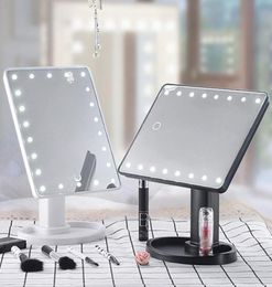 Hot 360 Degrees Rotation Makeup Mirror Adjustable 16/22 Leds Lighted LED Sn Portable Luminous Cosmetic Mirrors SJ667543687