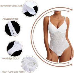 Women's Shapers 3-in-1 lace thong for womens tight fitting clothing seamless all shape slim waist abdominal control underwear flat abdomen smooth Faja Y2404297RU1