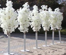wedding decoration 5ft Tall slik Artificial Cherry Blossom Tree Roman Column Road Leads For Wedding party Mall Opened Props1549284