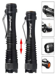 2018 Promotion Self Defense Skywolfeye 300lm Xpe Q5 Led Flashlight Zoomable Adjustable Waterproof 3 Modes Portable Aa14500 Batte3879342