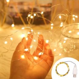 Decorations Fairy USB LED String Lights Christmas Garland Decorations for Home Garden Outdoor Decor Wedding Party lamp Holiday Lighting