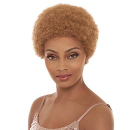 Short Afro Kinky Curly #27 Wig For Woman 100% Human Hair Wigs 150% Density Pixie Curl Kinky Curl Wigs