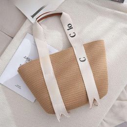 Summer Beach Bag Canvas Tote Bag Luxury Designer Bag Straw saddle Woven Bags Handbag Denim Bags Large Capacity With Letter hot 54a