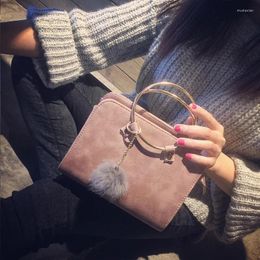 Shoulder Bags Women's Handbag Japanese Style Retro Pure Colour Leather Metal Bracelet Mini Bag Fashion Simple Female's Crossbody