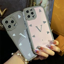 Luxurys Designers Electroplated Diamond Case for apple iPhone 15 14 Pro Max 13 12 Cover L Letter Rhinestone Cases Free Shipping