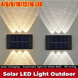 Decorations Solar Light Waterproof Solar Led Light Outdoor Sunlight Lamp for Garden Street Landscape Balcony Decor Solar Wall Lamp Outdoor