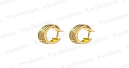 New Famous love stud earring with full diamond for mother women 316L stainless steel gold silver rose earring designer Jewellery sim4759639
